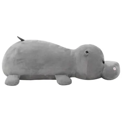 Image de Peluche "Stage" en polyester de couleur grise. Dimensions (l/h) 100x30 cm