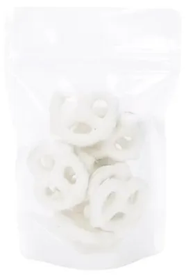 Produktbild von Standbodenbeutel Reispapier Transparent/Weiß 10.2x6x15.2cm | 57 Gramm (100 Stück) [ZBGR2WC]