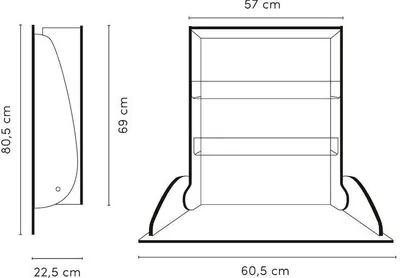 Produktbild von Klappbarer Wickeltisch KAWAHPL Deluxe zur Wandmontage von Timkid