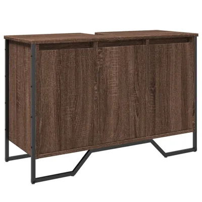 Obrázok produktu pre vidaXL Vanity unit hnedý dubový vzhľad 91x35x60 cm