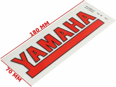 Zdjęcie produktu dla Naklejka YAMAHA CZERWONA 951 CAT-G
