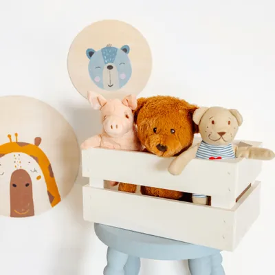 Produktbild von Creative Deco Kleine Holzkiste Weiß - 30 x 20 x 15 cm - Kiste Holz - Geschliffen