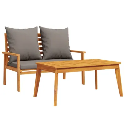 Produktbild von Gartensofa-Set mit Kissen Massivholz Akazie