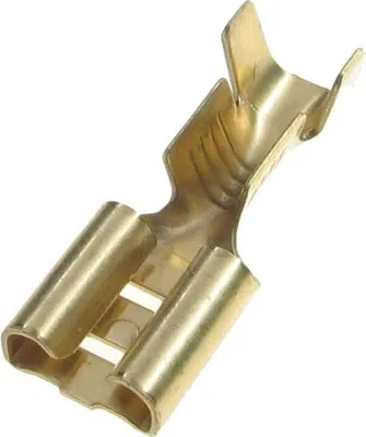 Obrázek produktu pro Zásuvka 6,3 mm 19,5 mm (10 kusů) pro vodiče 1 a 2,5 mm