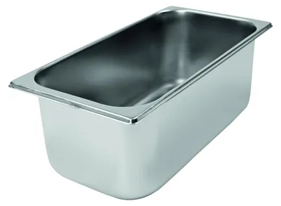 Produktbild von GN 1/3 Edelstahl Eisbehälter für Eisvitrinen 5,0 Liter 330x165x120 mm