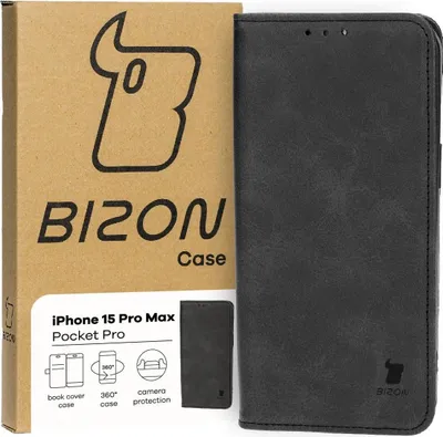Produktbild von Bizon Case Pocket Pro Apple iPhone 15 Pro Max schwarz