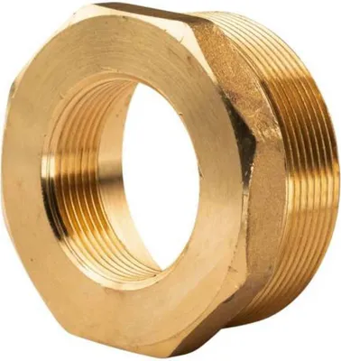 Produktbild von Messing Gewinde-Fitting Reduzierung 2 1/2' AG (DN65) - 1 1/2' IG (DN40) - schwere Ausführung