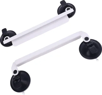 Immagine prodotto di Supporto da tetto per auto, portatile, multifunzionale, con ventosa per tetto apribile, set di montaggio sicuro per camper, yacht, limousine, SUV, bianco