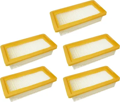 Produktbild von 5x Trade-Shop Flachfaltenfilter Lamellenfilter HEPA-Filter für Kärcher 1.629-662.0 AD3 Premium Fireplace ersetzt 6.415-953.0