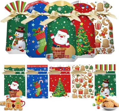 Immagine prodotto di Zeynomax - Sacchetti regalo natalizi Confezione regalo 50 pezzi per Natale