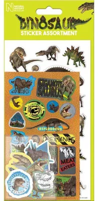 Produktbild von Glänzendes und foliertes Dinosaurier Aufkleber Set 110 x 245 mm