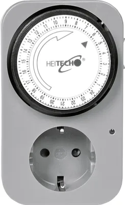 Produktbild von Heitech Zeitschaltuhr analog 96 Ein Aus Schalterungen Tageszeitschaltuhr24 Std.