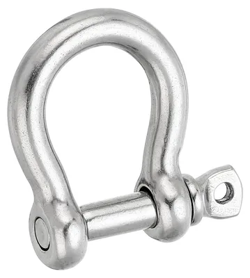 Schraubschäkel 12 mm, 800 kg, 316 Edelstahl, Bogenschäkel