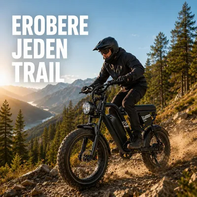 Image de Vélo électrique pour adultes - 48 V - 200–250 W - Batterie lithium-ion - Autonomie de plus de 60 km - Vitesse maximale inférieure à 25 km/h - Roues de 20 pouces