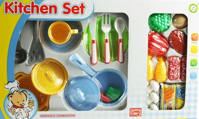Zdjęcie produktu dla Zestaw kuchenny dla dzieci naczynia do kuchni produkty 27 el. Kitchen Set