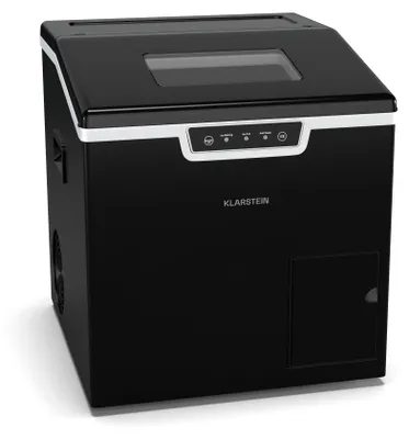 Produktbild von Klarstein Eiswürfelmaschine Icefestival Cube – 20 kg/24 h Eiswürfelbereiter, 400 W, Eiswürfel & Geriebenes Eis, 1,9-Liter-Vorratsfach, Automatische Reinigung, Schwarz
