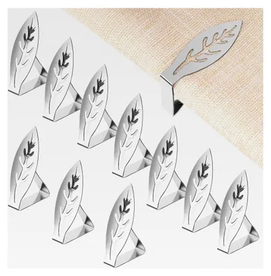 Produktbild von 10 Stück Tischdeckenklammern aus Edelstahl Set, Tischtuchklammern für dicke Tischplatten, Tischdeckenhalter für Gartentische, Restaurants und Esstische im Freien
