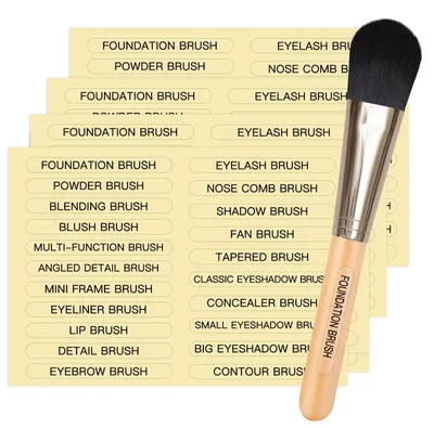 Productafbeelding van 210 Stuks Makeup Borstlabel Stickers voor Schoonheidssalons