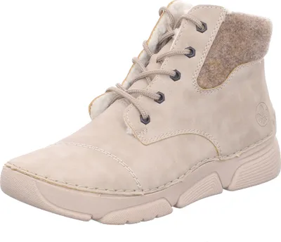 Produktbild von Rieker Damen Stiefelette Filz warm gefüttert sportlich High Top Sneaker 45900, Größe:40 EU, Farbe:Beige
