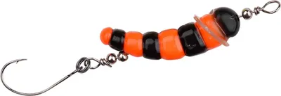 Produktbild von Trout Master Hard Camola 2g - künstliche Bienenmaden - Forellenköder, Farbe:Orange & Black