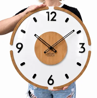Produktbild von Wanduhr DUBAI 50 cm – leises 3D-Design