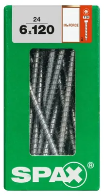 Produktbild von Spax Holzbauschrauben 6.0 x 120 mm TX 30 Zylinderkopf - 24 Stk.