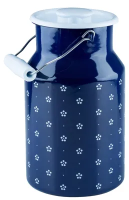 Immagine prodotto di Lattiera Riess con coperchio blu floreale 2 litri