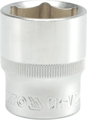 Produktbild von Kurze 6-Kant-Chrom-Steckschlüssel 1/2'' 24Mm - Yt-1217