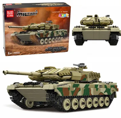 Productafbeelding van Leopard militaire tank op afstand bestuurbare Rc-bouwstenen 1100 stuks.