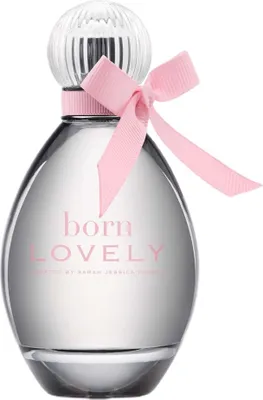 A bottle of Sarah Jessica Parker Born Lovely Eau de Parfum for women.