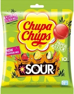Produktbild von Chupa Chups Sour Beutel 10x12g