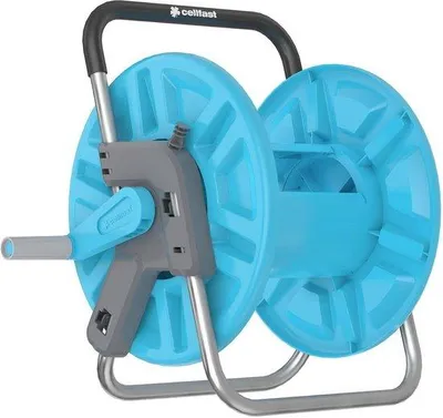 Produktbild von Famanu Schlauchaufroller korrosionsbeständig - knickfreier Schlauchhalter für 60m