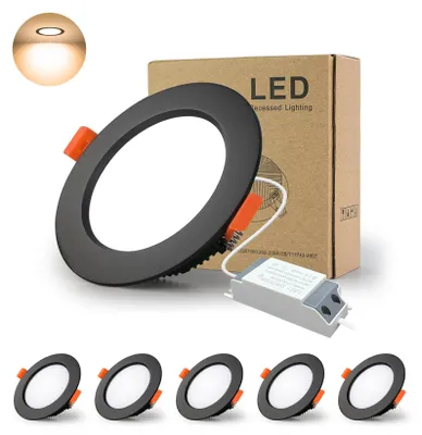 Productafbeelding van 5x LED inbouwspot 5W 3000K warm wit, rond