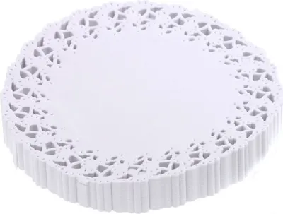 Immagine prodotto di Pizzi per torte rotondi 37 cm 250 pezzi bianchi