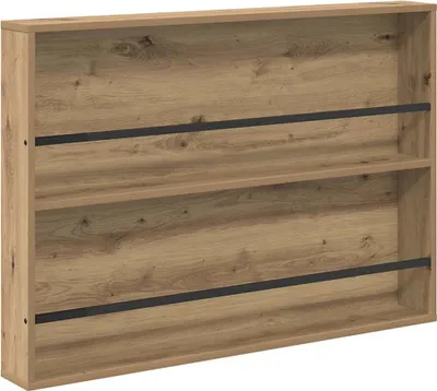 Zdjęcie produktu dla Regał na gazety z półką Dąb rzemieślniczy 100 x 12 x 70 cm