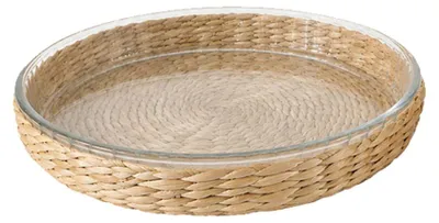 Produktbild von Kuchenplatte aus Rattan, 30,5 x 30,5 x 3,5 cm