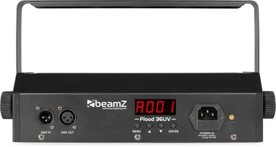 Produktbild von BeamZ Flood36UV, Schwarz, LED, 36 Glühbirne(n), 3 W, Ultraviolett (UV), 25°