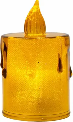 Produktbild von Dekorative Kerze 8 cm – Amber, Warmweiß, 1 LED