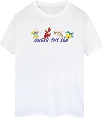 Produktbild von Disney - "The Little Mermaid Under The Sea" T-Shirt für Damen BI31176 (XL) (Weiß)