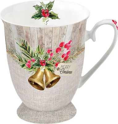 Produktbild von Weihnachten - Becher 0.25 L - h 10cm, Ø 7,5cm -  Christmas Bells