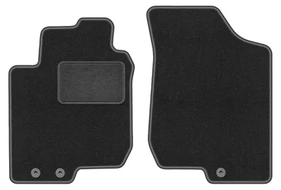 Imagen del producto de Alfombrillas delanteras de moqueta para Hyundai i30 I 2007-2012 (hatchback/familiar/CW) – 2 piezas, gris grafito, a medida – Wielganizator LUX