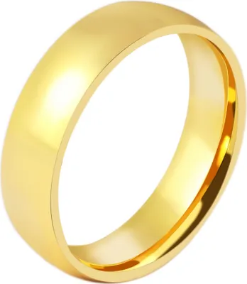 Produktbild von Akzent Herren-Partnerring, Edelstahl, goldfarben, poliert