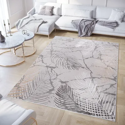 Obrázek produktu pro Tapiso Koberec Crystal Modern Grey Gold Obývací pokoj 160 x 220 cm