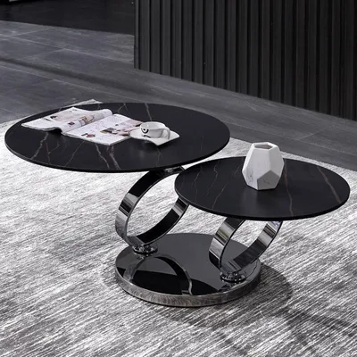 Productafbeelding van Salontafel, luxe design, koffietafel, bijzettafeltjes, woonkamer, rond, bank