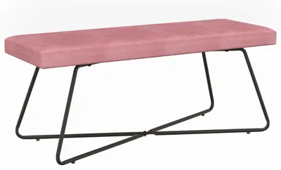 Zdjęcie produktu dla ławka różowy 110 x 40 x 45 cm Welur