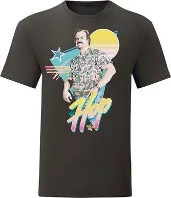 Produktbild von Stranger Things T-Shirt Damen 80's Jim Hopper multicolor M