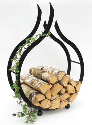 Obrázok produktu pre Stojan na palivové drevo Plameň stojan na palivové drevo 78 cm kôš na drevo držiak na palivové drevo stojan na drevo