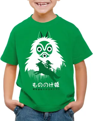 Produktbild von style3 Mononoke Hime Kinder T-Shirt wolf prinzessin anime