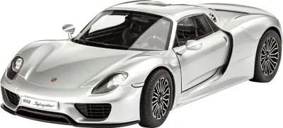 Produktbild von Revell Modellbausatz Auto 1:24 - Porsche 918 Spyder im Maßstab 1:24, Level 4, originalgetreue Nachbildung mit vielen Details, 07026, 120 Jahr(e), Kunststoff, Junge, 129 Stück(e), 194 mm, 35,1 cm