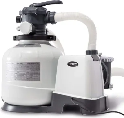 Produktbild von INTEX 26652GS - RCD Sandfilterpumpe (12m³l/hr, bis 42m³ Pool) Poolfilter Filteranlage